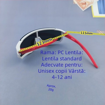 Ochelari de soare pentru copii, ochelari de călărie, ochelari de soare colorați la modă pentru băieți, ochelari de soare cool pentru bebeluși, copii mai mari, transfrontalieri