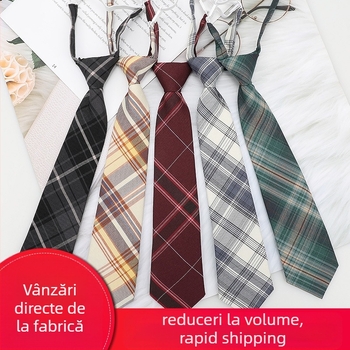 Stil japonez în carouri negru papion guler șir femei guler flori stil colegiu panglică JK arc cămașă costum de marinar