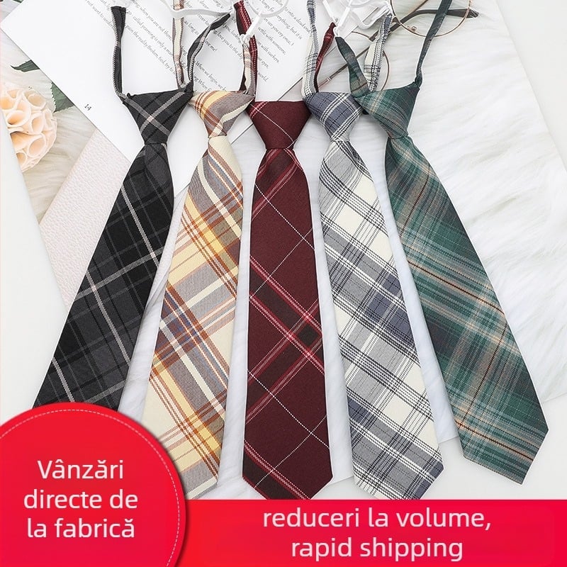 Stil japonez în carouri negru papion guler șir femei guler flori stil colegiu panglică JK arc cămașă costum de marinar