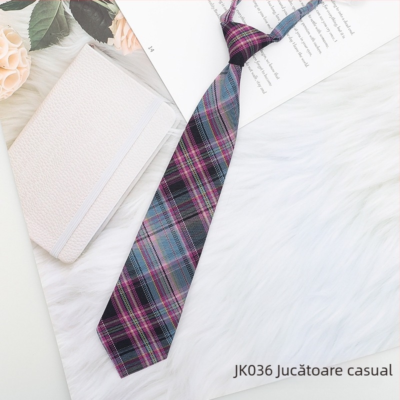 Stil japonez în carouri negru papion guler șir femei guler flori stil colegiu panglică JK arc cămașă costum de marinar