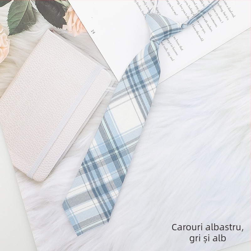 Stil japonez în carouri negru papion guler șir femei guler flori stil colegiu panglică JK arc cămașă costum de marinar