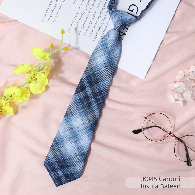 Stil japonez în carouri negru papion guler șir femei guler flori stil colegiu panglică JK arc cămașă costum de marinar