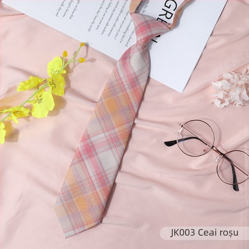 Stil japonez în carouri negru papion guler șir femei guler flori stil colegiu panglică JK arc cămașă costum de marinar