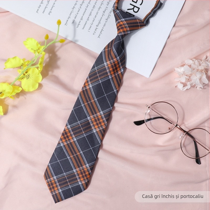 Stil japonez în carouri negru papion guler șir femei guler flori stil colegiu panglică JK arc cămașă costum de marinar