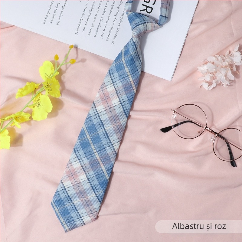 Stil japonez în carouri negru papion guler șir femei guler flori stil colegiu panglică JK arc cămașă costum de marinar