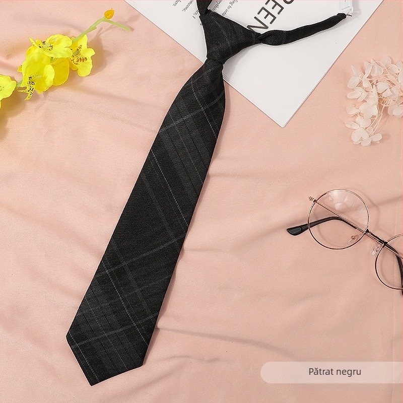 Stil japonez în carouri negru papion guler șir femei guler flori stil colegiu panglică JK arc cămașă costum de marinar