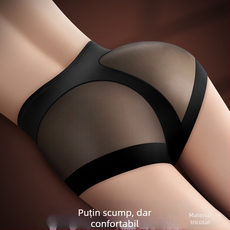 Lenjerie intimă fără urme, vară subțire, pentru femei, șolduri ridicătoare, sexy, mătase de gheață, burtă Tuck, mărime plus, fund mare, bumbac pur, antibacterian, între picioare