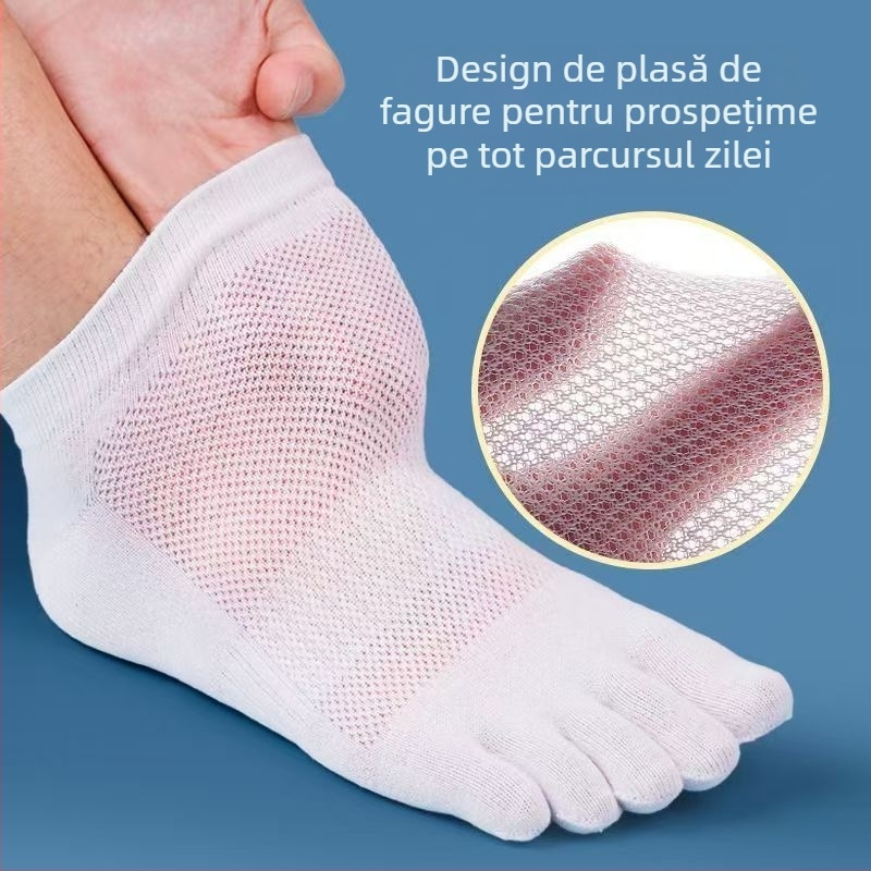 Șosete de vară pentru bărbați, din bumbac, cu vârf scurt, subțire, decupat, respirabil, absorbant de transpirație, vârf despicat, vânzare directă din fabrică