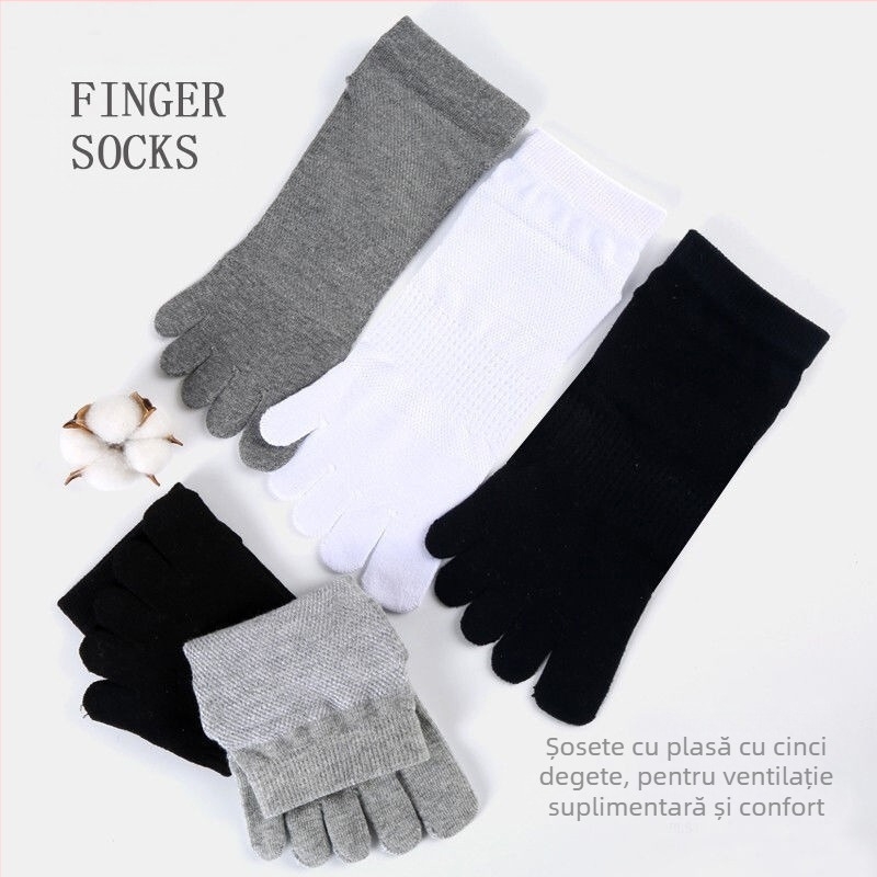 Șosete de vară pentru bărbați, din bumbac, cu vârf scurt, subțire, decupat, respirabil, absorbant de transpirație, vârf despicat, vânzare directă din fabrică