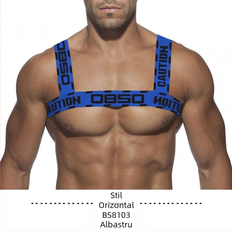 46 de culori PUMP curea de umăr elastică pentru piept, curea mare pentru piept, curea pentru bărbați, petrecere europeană și americană, fitness sexy, musculare