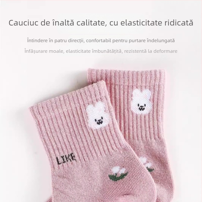 Șosete noi pentru copii de toamnă și de iarnă, în șosete tubulare pentru copii, pieptănate din bumbac, desene animate, pentru bărbați și femei, șosete pentru copii mari, clasa A, en-gros
