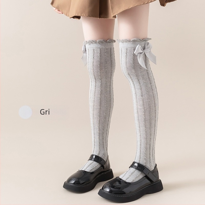 Șosete pentru fete, de vară, subțiri, până la genunchi, cu plasă lungă, cu tub lung, pentru bebeluși, cu țânțari, pentru copii, de vară, cu fundă în stil floral, tub înalt