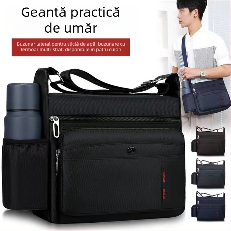 Geantă de umăr pentru bărbați, tip crossbody, pentru alergare, tip stand de aprovizionare, geantă de călătorie, rucsac portabil pentru exterior