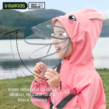 Copii impermeabil dintr-o singură bucată băiat bebeluș poncho feminin grădiniță dinozaur ploaie pantaloni set complet corp impermeabil pelerina de ploaie lot