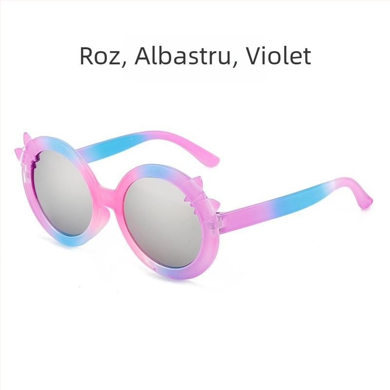 Ochelari de soare pentru copii, ochelari de soare cu desene animate cu gradient de prințesă drăguță, ochelari de soare pentru bărbați și femei, ochelari de soare colorați cu protecție solară pentru copii