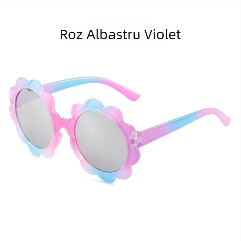 Ochelari de soare pentru copii, ochelari de soare cu desene animate cu gradient de prințesă drăguță, ochelari de soare pentru bărbați și femei, ochelari de soare colorați cu protecție solară pentru copii