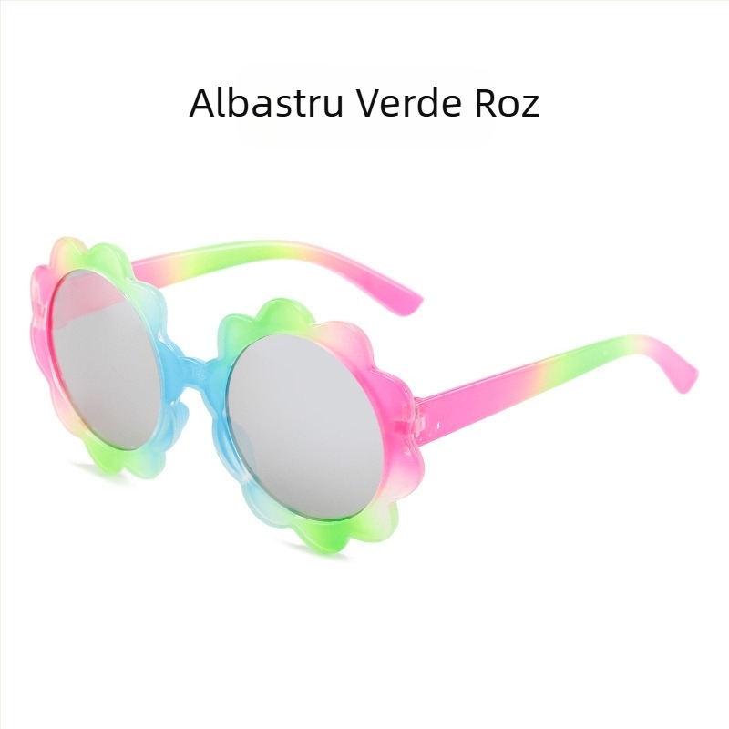 Ochelari de soare pentru copii, ochelari de soare cu desene animate cu gradient de prințesă drăguță, ochelari de soare pentru bărbați și femei, ochelari de soare colorați cu protecție solară pentru copii