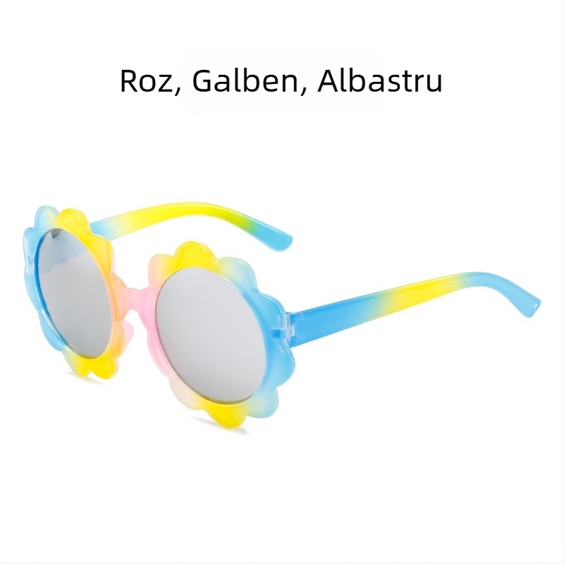 Ochelari de soare pentru copii, ochelari de soare cu desene animate cu gradient de prințesă drăguță, ochelari de soare pentru bărbați și femei, ochelari de soare colorați cu protecție solară pentru copii
