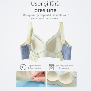 Lenjerie intimă fără urme pentru femei, piept mare, mărime mare, sutien subțire, push-up, mic, mic, mic, sutien mic