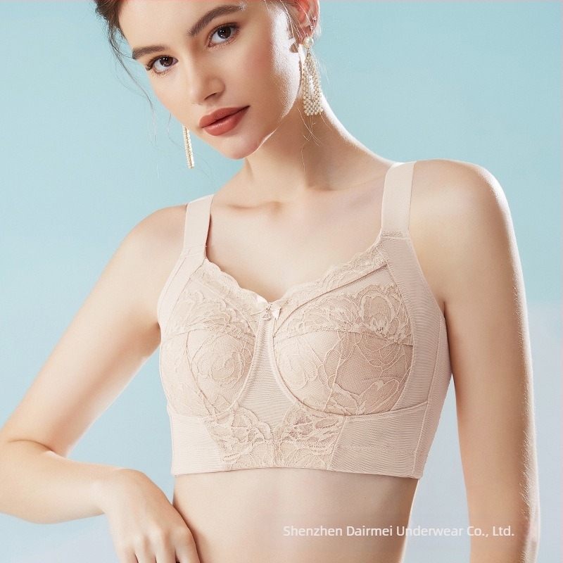 Lenjerie intimă mică pentru femei, cupă întreagă, subțire, anti-lăscere, Parm-sâni, confortabil, plus size, sutien reglabil