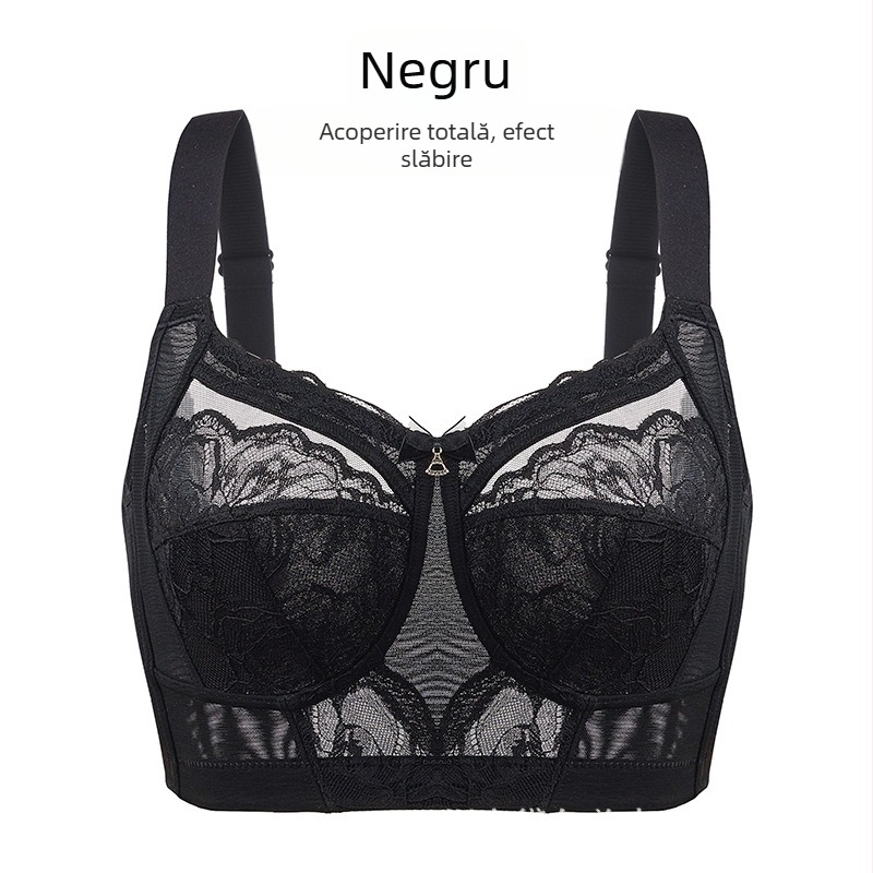 Lenjerie intimă mică pentru femei, cupă întreagă, subțire, anti-lăscere, Parm-sâni, confortabil, plus size, sutien reglabil
