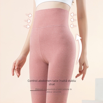 Pantaloni caldi din catifea pentru femei, încălziți, slim fit, cu talie înaltă, pentru abdomen, colanți călduroși, îmbrăcăminte exterioară, pantaloni dintr-o singură bucată, en-gros