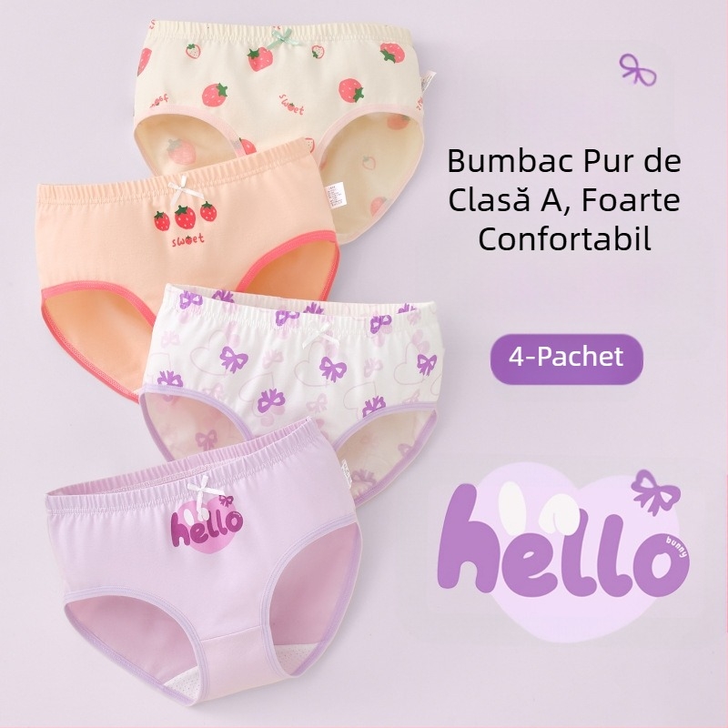 Lenjerie intimă pentru copii, triunghi, bumbac, clasa A, bumbac, 6-12 ani, pantaloni scurți pentru fetițe, nu se taie fundul, en-gros