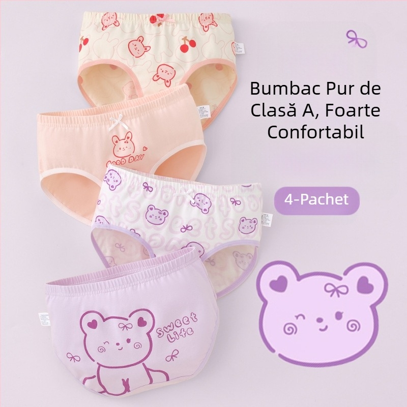 Lenjerie intimă pentru copii, triunghi, bumbac, clasa A, bumbac, 6-12 ani, pantaloni scurți pentru fetițe, nu se taie fundul, en-gros