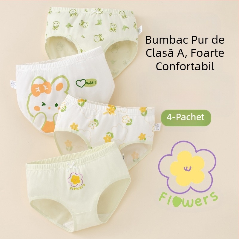 Lenjerie intimă pentru copii, triunghi, bumbac, clasa A, bumbac, 6-12 ani, pantaloni scurți pentru fetițe, nu se taie fundul, en-gros