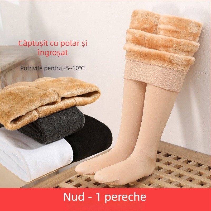 Colanți de dans pentru fete, pentru primăvară, toamnă și iarnă, căptușiți cu fleece și îngroșați, colanți albi specifici baletului, dresuri subțiri din fleece pentru copii