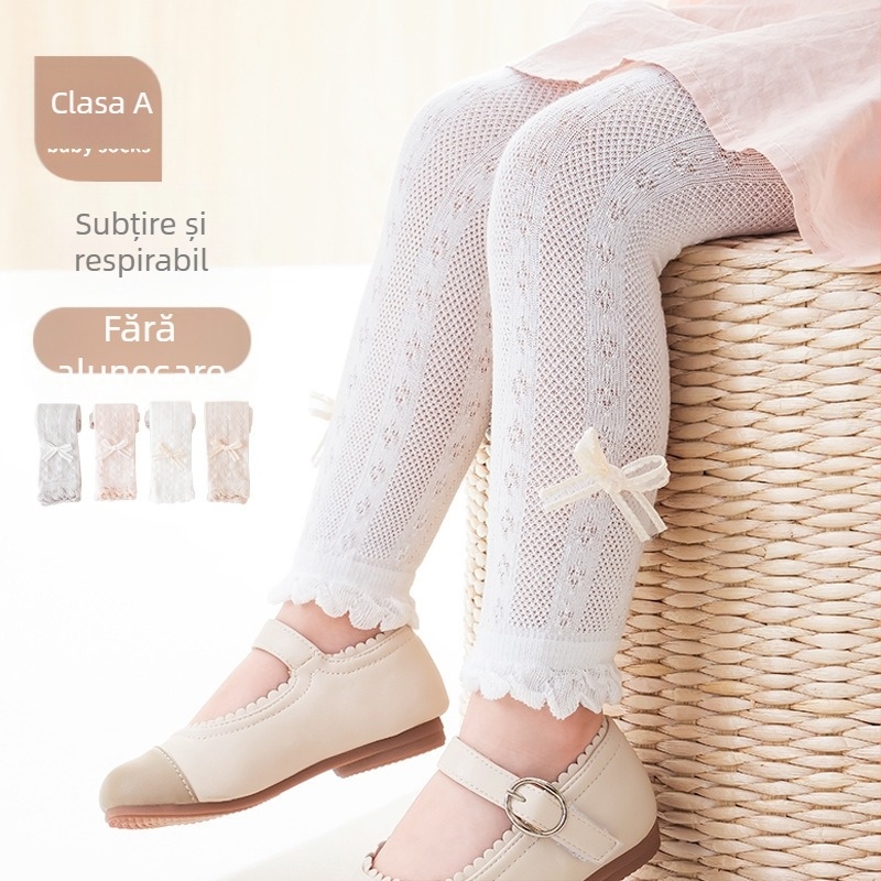 Colanți de vară pentru copii, cu plasă subțire, colanți pentru bebeluși, dresuri pentru fete, salopetă cu dresuri pentru bebeluși