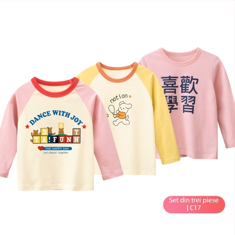 Îmbrăcăminte pentru copii de la marca 27home, toamnă, tricou coreean cu mânecă lungă, en-gros, pentru fete, haine pentru bebeluși, o consignație