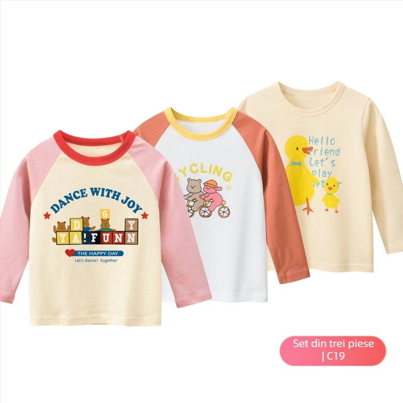 Îmbrăcăminte pentru copii de la marca 27home, toamnă, tricou coreean cu mânecă lungă, en-gros, pentru fete, haine pentru bebeluși, o consignație