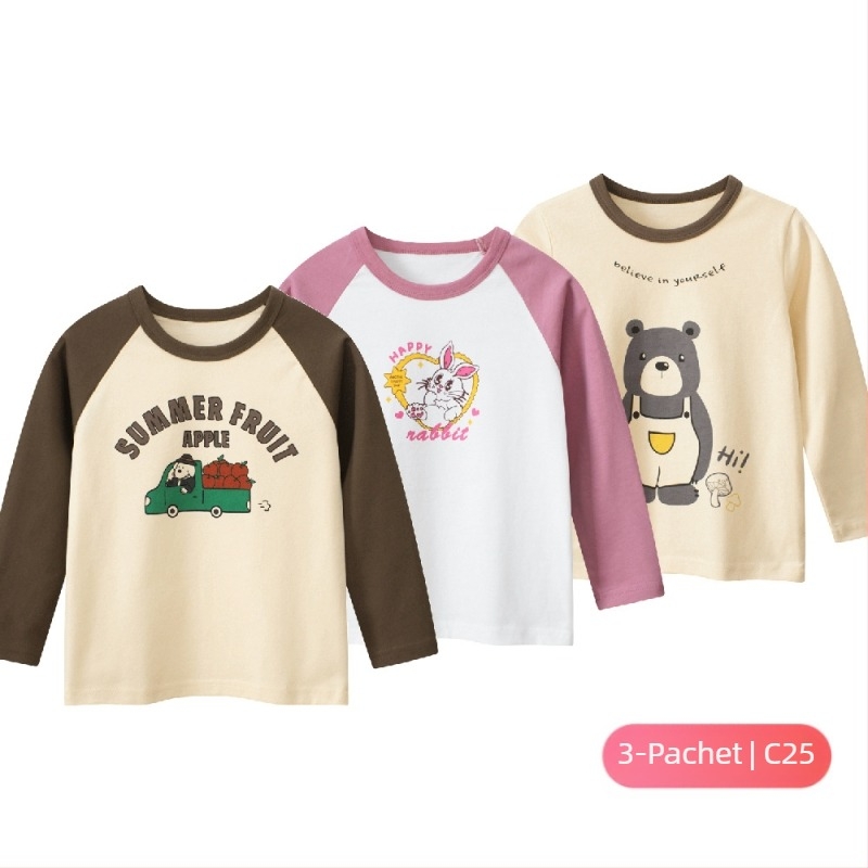 Îmbrăcăminte pentru copii de la marca 27home, toamnă, tricou coreean cu mânecă lungă, en-gros, pentru fete, haine pentru bebeluși, o consignație