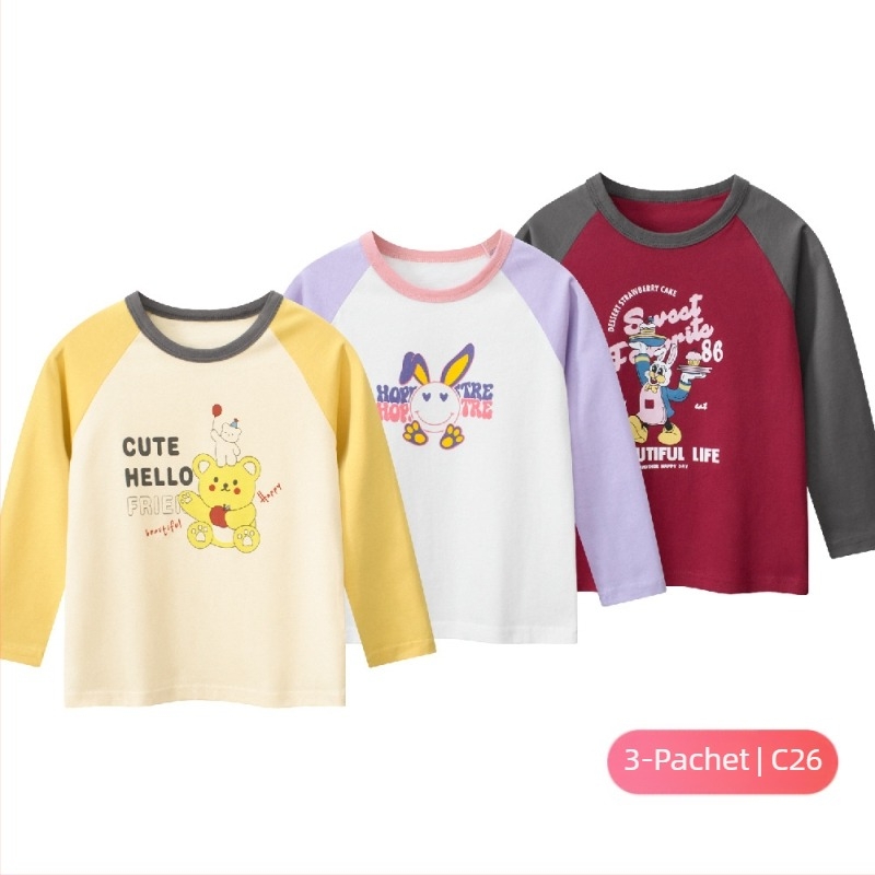 Îmbrăcăminte pentru copii de la marca 27home, toamnă, tricou coreean cu mânecă lungă, en-gros, pentru fete, haine pentru bebeluși, o consignație