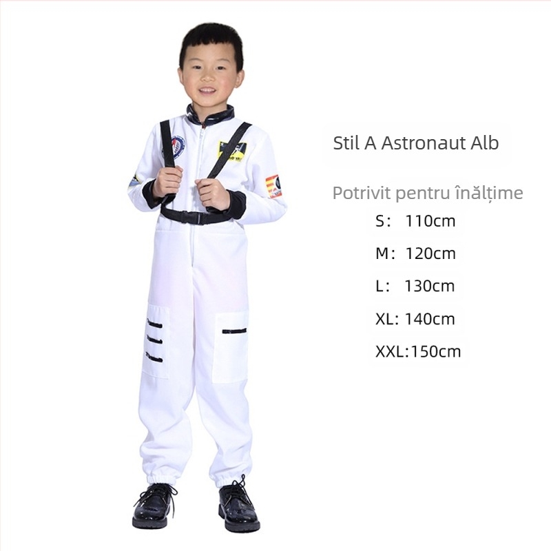 Îmbrăcăminte spațială transfrontalieră pentru copii, Halloween, cos, îmbrăcăminte de spectacol pentru adulți, îmbrăcăminte de spectacol pentru petreceri de sărbători, astronaut