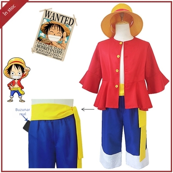 Costum One Piece Luffy Costum de cosplay One Piece pentru copii, anime, anime japonez, pentru jocuri de rol