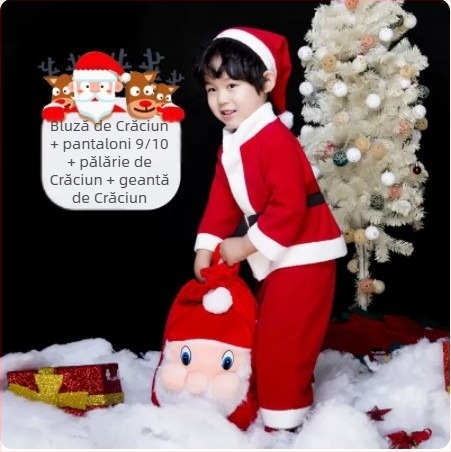 Costum de Crăciun pentru copii, haine de Crăciun, costum de Halloween pentru fete și băieți, haine de Crăciun pentru bebeluși, haine de Crăciun