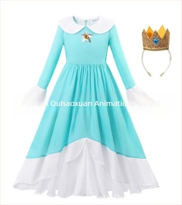 Rochie nouă pentru prințesa Mario și Brigitte, talie strâmtă, shaggy, mâneci bufante, prințesă, fete