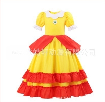 Rochie nouă pentru prințesa Mario și Brigitte, talie strâmtă, shaggy, mâneci bufante, prințesă, fete