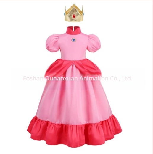 Rochie nouă pentru prințesa Mario și Brigitte, talie strâmtă, shaggy, mâneci bufante, prințesă, fete