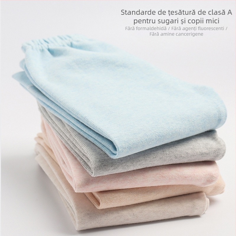 Pantaloni de fleece unici pentru bebeluși, pantaloni de toamnă și iarnă pentru băieți și fete, pantaloni slim-fit din bumbac pur pentru bebeluși, colanți caldi pentru copii