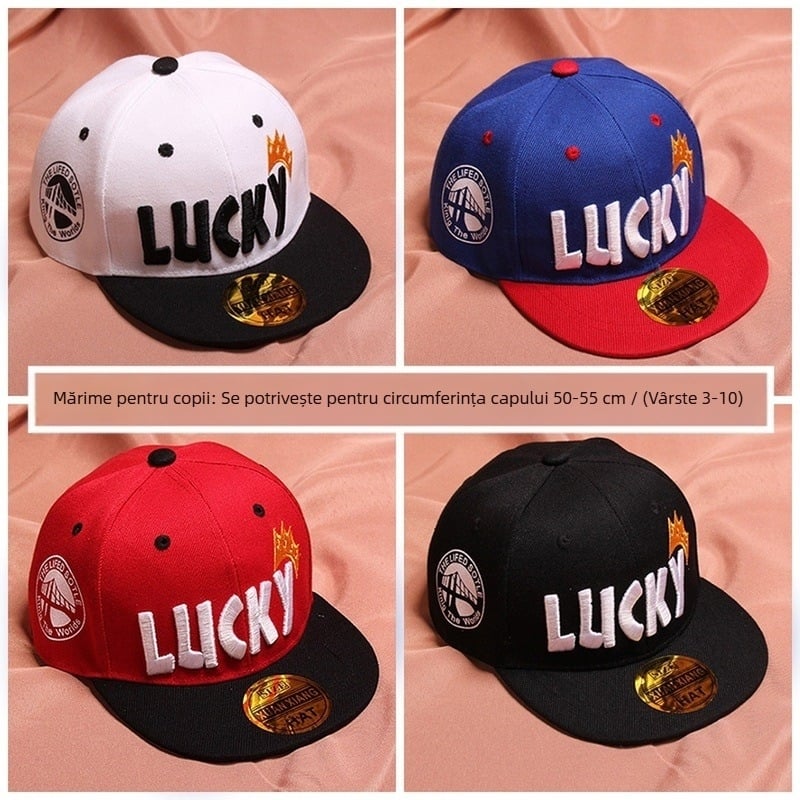 Șapcă de baseball pentru băieți, șapcă de stradă la modă, dans, bărbați, comoară, hip hop, șapcă plată pentru copii, șapcă de primăvară și toamnă pentru copii