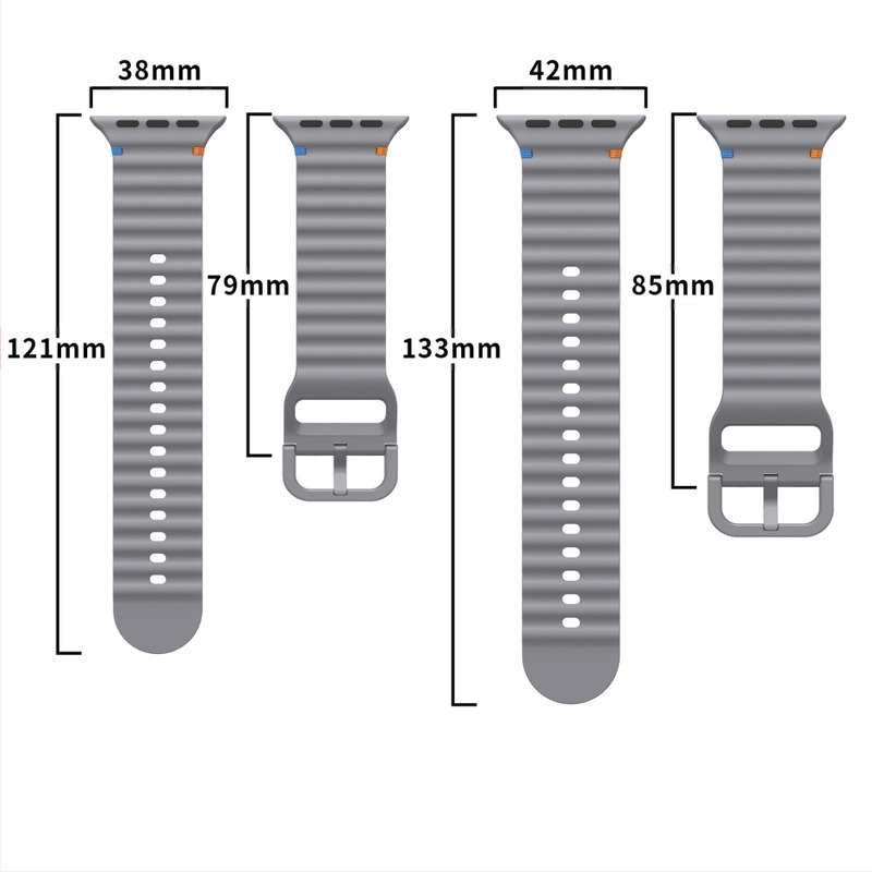 Curea din silicon pentru Apple Watch, curea ondulată pentru modelul iWatch 10/9/8