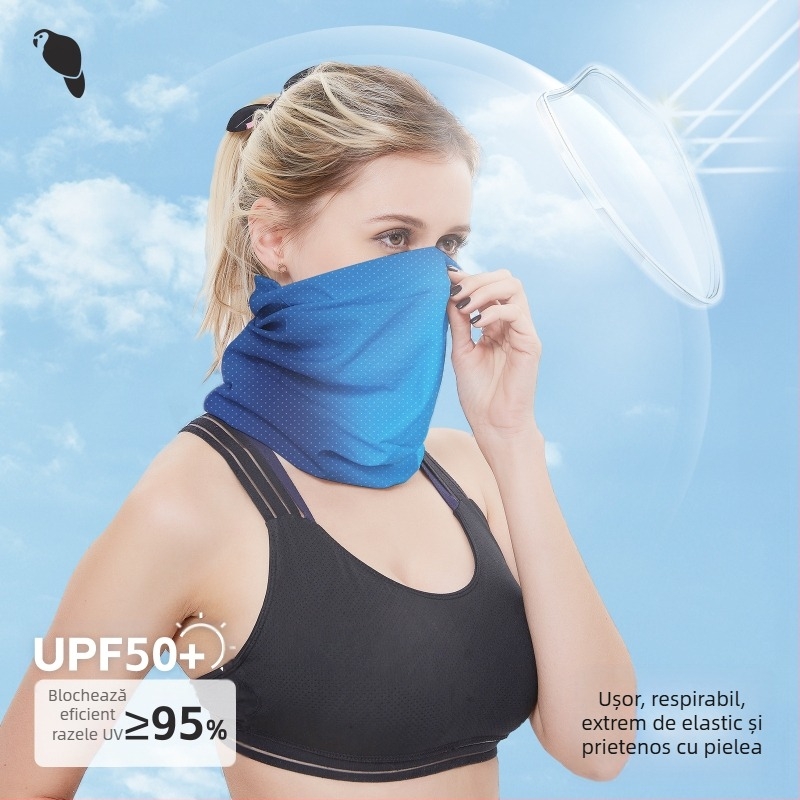 Xunhui eșarfă magică pentru cap, mască de călărie în aer liber, protecție solară, respirabilă, din mătase de gheață, prosop de față, alergare, imprimare, eșarfă fără sudură