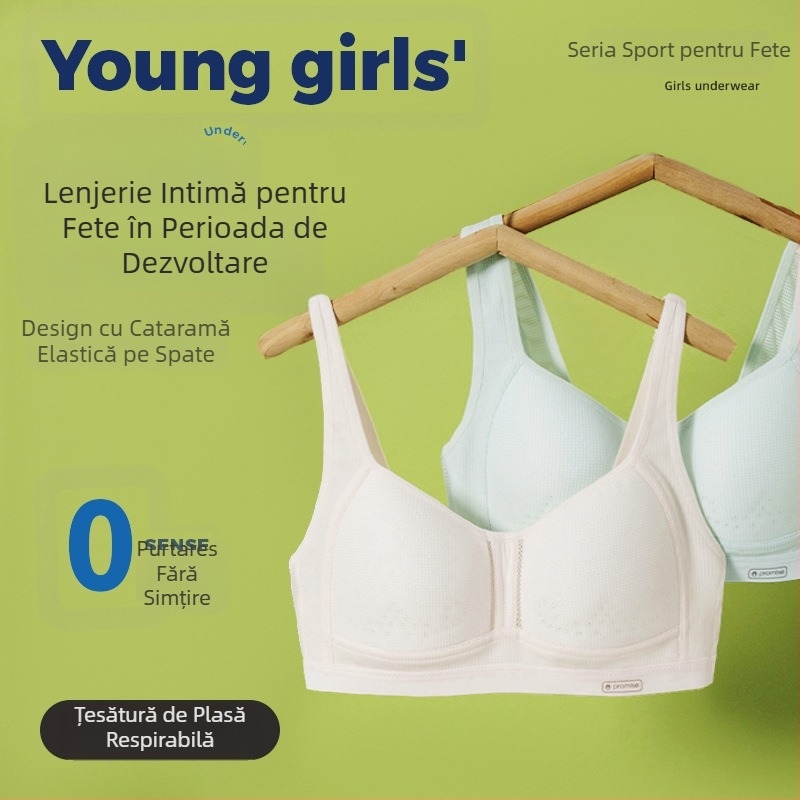 Plasă respirabil dezvoltare sport sutien fete vestă gimnaziu liceu elev lenjerie liceu elev sutien confortabil