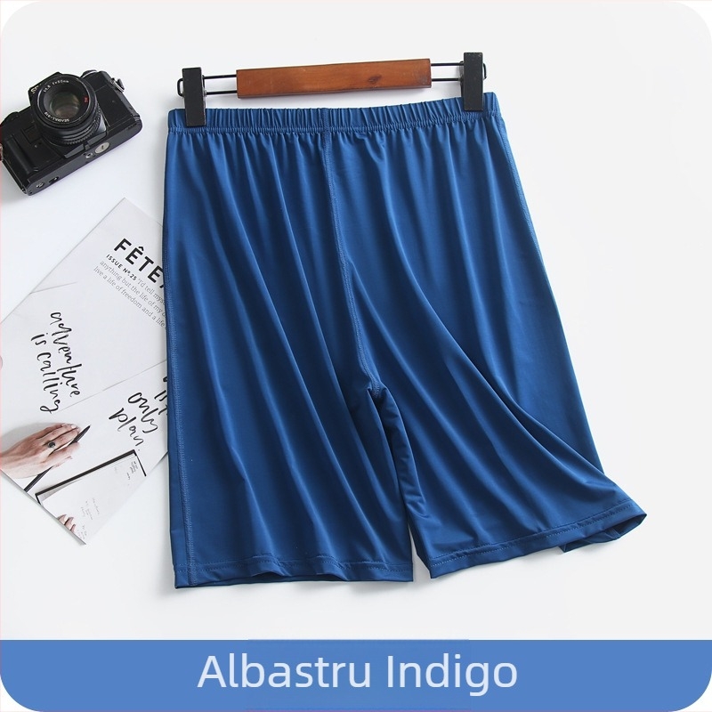 [Mătase lichidă de gheață] Vara nouă ultra-subțire pantaloni de casă pentru bărbați, pantaloni scurți de pijama, respirabil, elastic, pantaloni de plajă