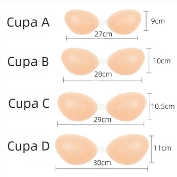 Sutien invizibil din silicon, îngroșat, fără cusături, fără bretele, lenjerie specială pentru rochii de mireasă, push-up sexy, croială perfectă