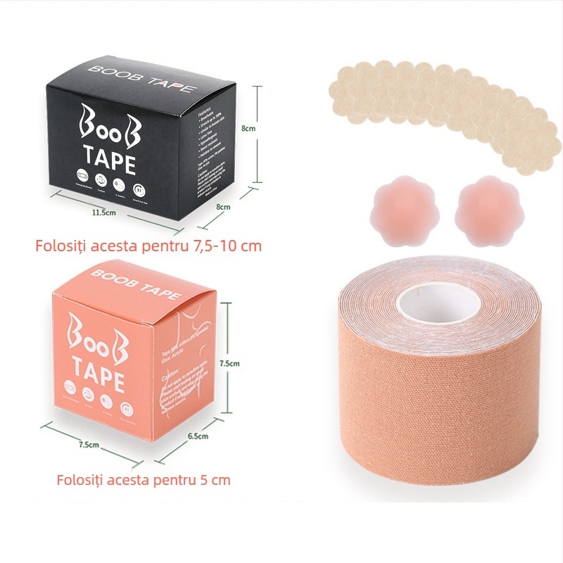 Bandaj invizibil multifuncțional pentru ridicarea sânilor, bandaj elastic pentru piept, metodă de purtare, Amazon