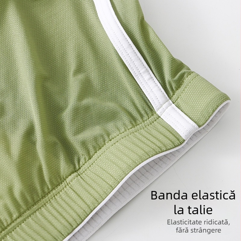 Zhongshan Lenjerie intimă pentru bărbați Aro Pantaloni de vară din mătase de gheață Ultra-subțire Plasă Sport Lenjerie intimă pentru bărbați Pantaloni scurți de casă lejeri pentru bărbați